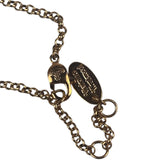 Vivienne Westwood Oval Crystal Stone Medallion Pendant Necklace