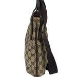 Gucci Brown Leather Trim GG Supreme Messenger Bag