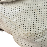 Chanel Ivory Perforated Drill Two-Tone Mademoiselle Flap Bag 2006