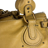 Chloe Yellow Leather Paddington Shoulder Bag