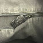 Gucci Black Leather Trim GG Supreme Hobo Bag