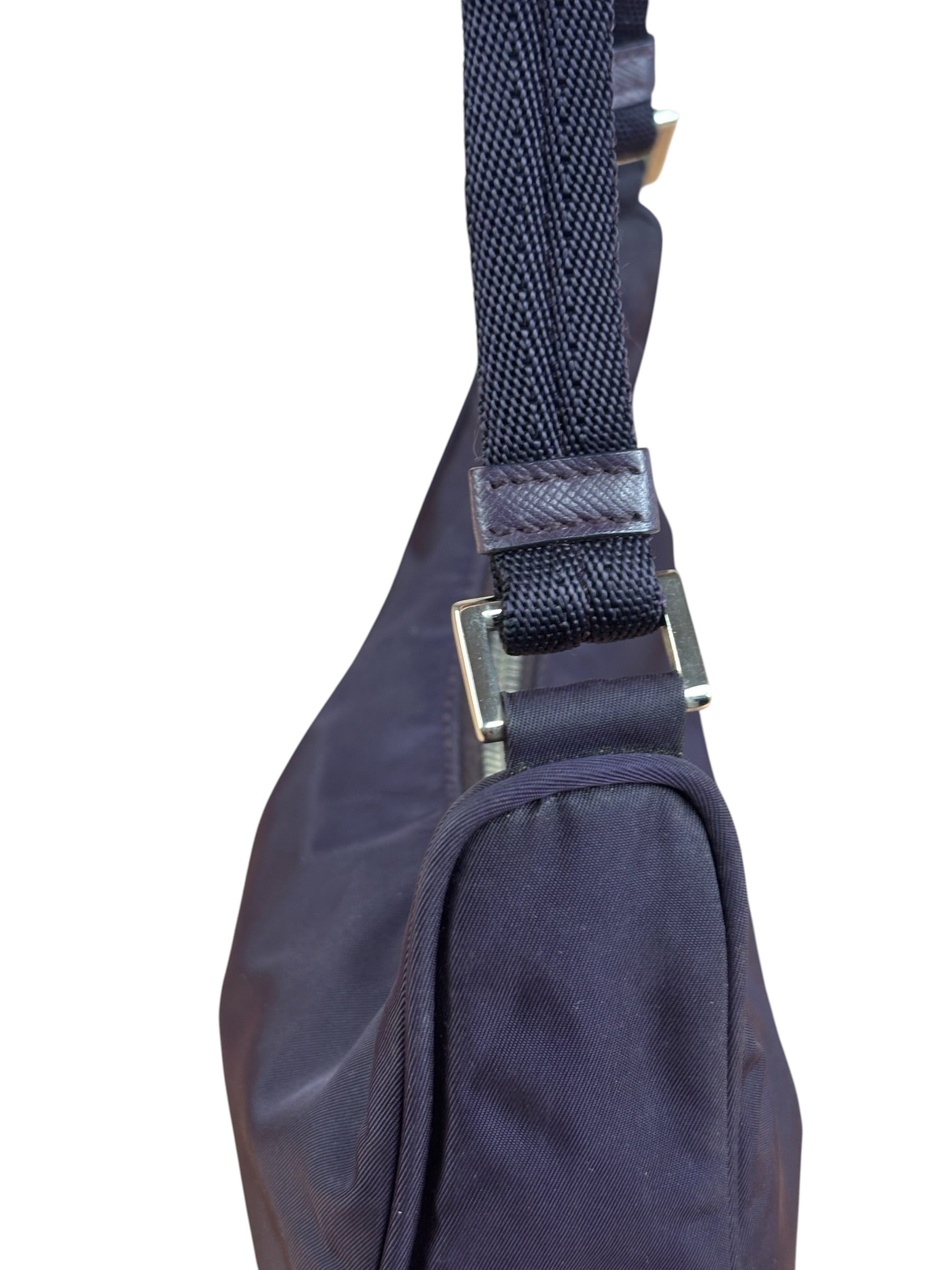 Prada Purple Tessuto Nylon Pochette