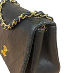 Chanel Black Quilted Leather Mini Flap Bag  2011