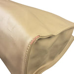Telfar Cream Leather Medium Shopping Tote Bag