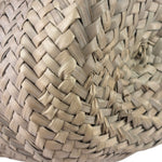 Versace Leather Trim Basket Bag