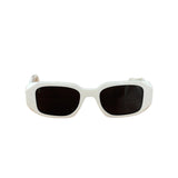 Prada White Symbole Rectangular Sunglasses