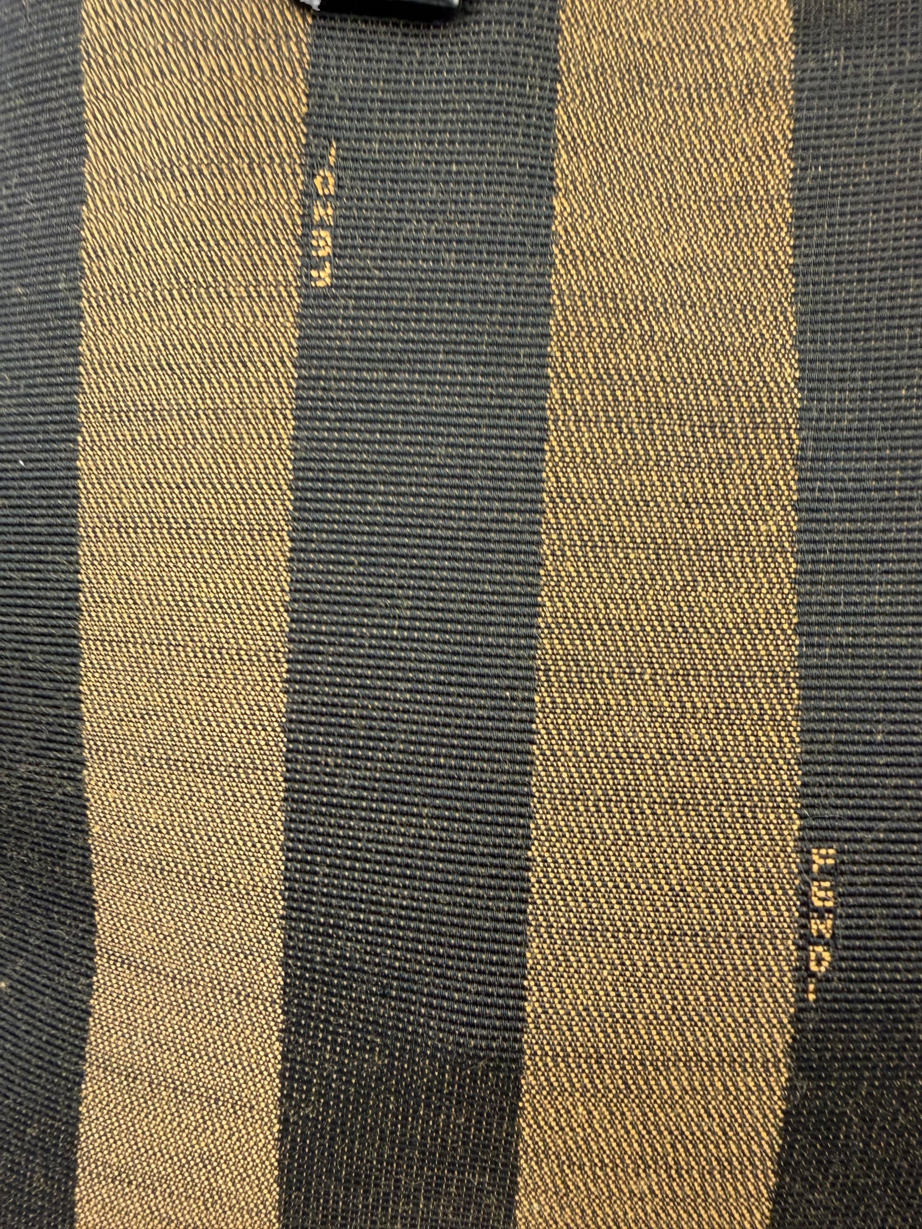 Fendi Pequin Canvas Tote Bag