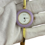 Gucci Vintage Gold 1100L Interchangeable Bezel Bangle