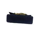 Chanel Navy Quilted Denim Double Flap Bag