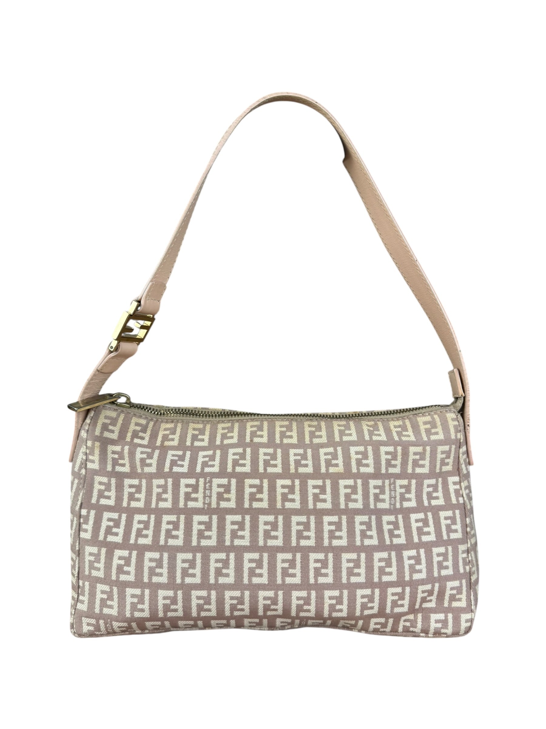 Fendi Vintage FF Beige Pochette