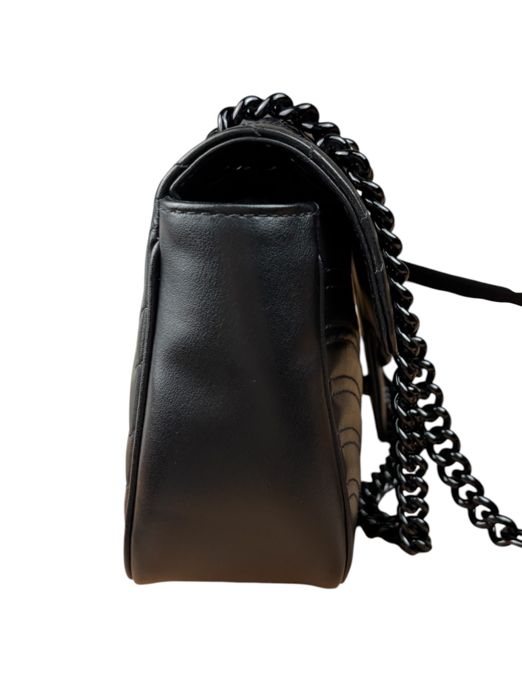 Gucci Black GG Marmont Small Shoulder Bag