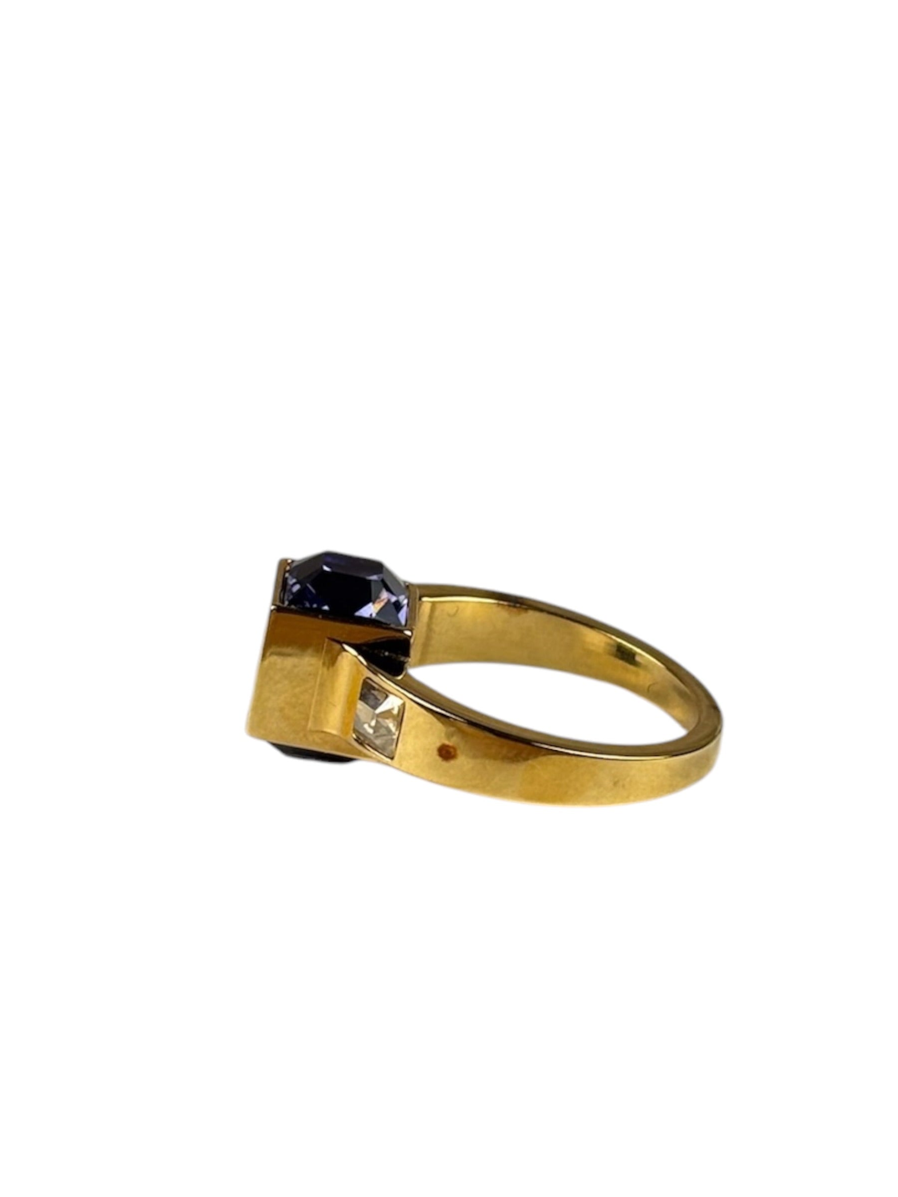 Louis Vuitton Gold-Toned Gamble Ring