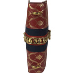 Gucci Red Leather Sylvie Chain Shoulder Bag