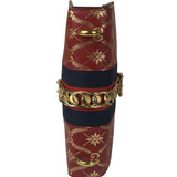 Gucci Red Leather Sylvie Chain Shoulder Bag