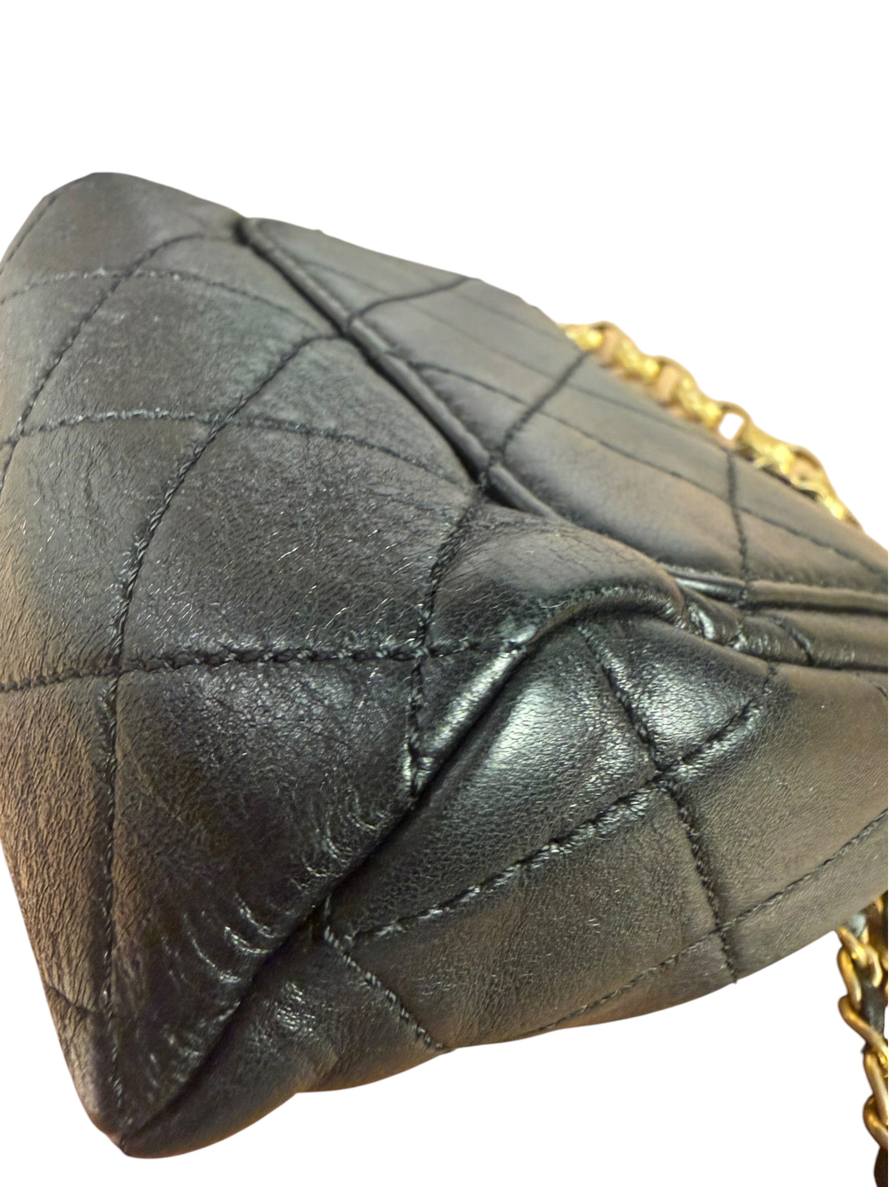 Chanel Black Quilted Leather Kiss-Lock My Crush Micro Bag 2020