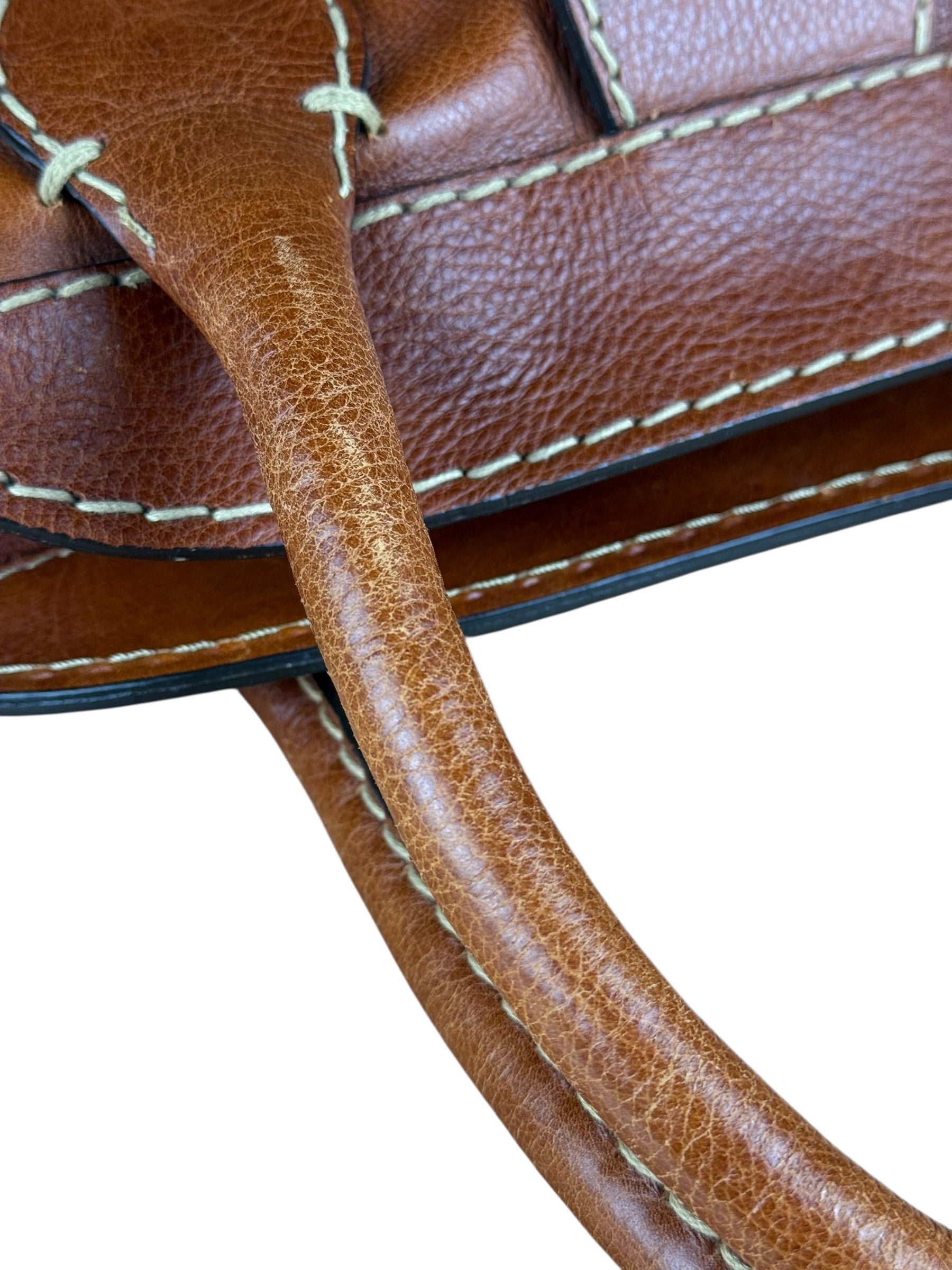 Chloé Vintage Edith Leather Tan Shoulder Bag