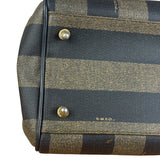 Fendi Vintage Pequin Stripped Mini Boston Bag