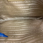 Prada Beige/Blue Jacquard Crossbody Bag