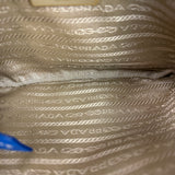 Prada Beige/Blue Jacquard Crossbody Bag