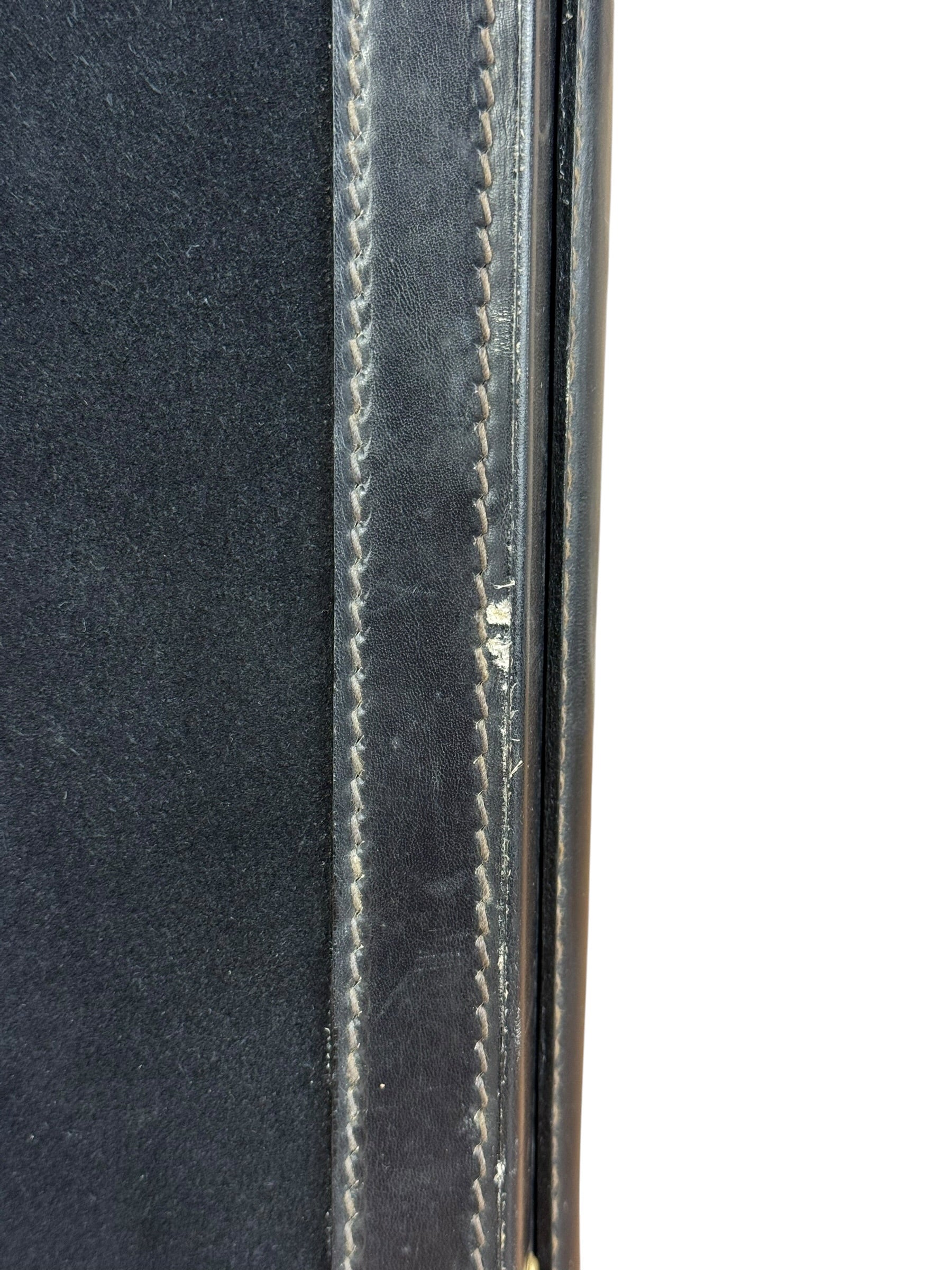 Gucci Navy Suede Vintage Briefcase