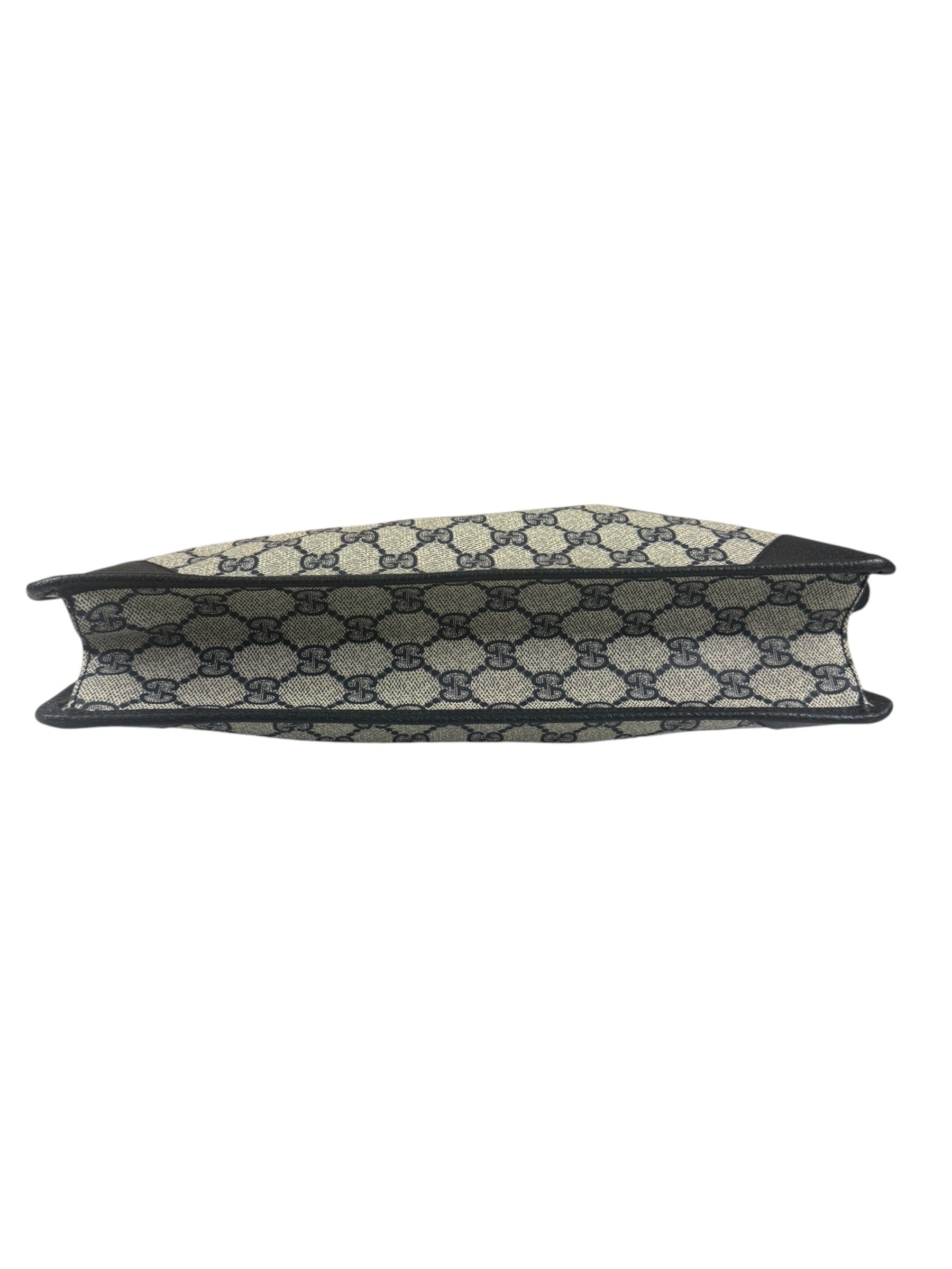 Gucci Vintage GG Coated Canvas Zip Travel Pouch Navy