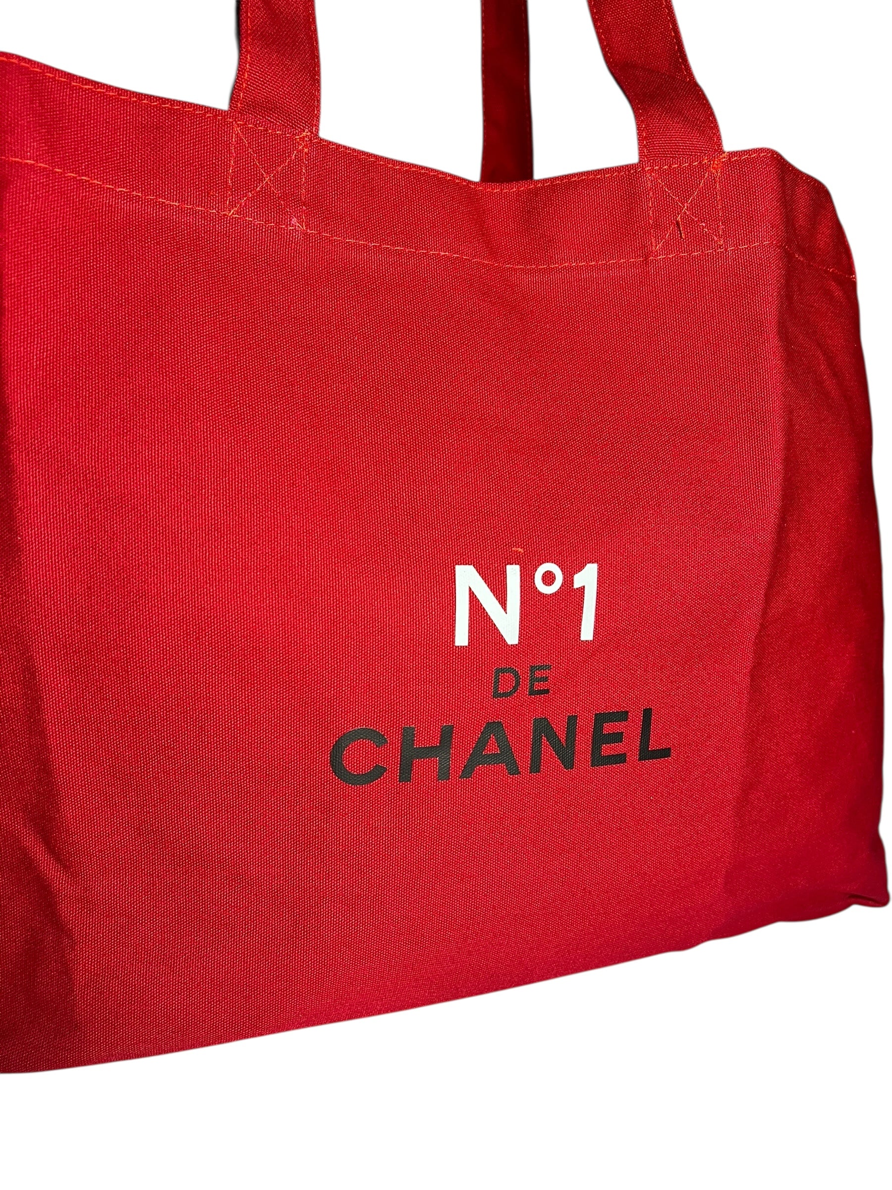 Chanel Beauty No. 1 Red Canvas Tote