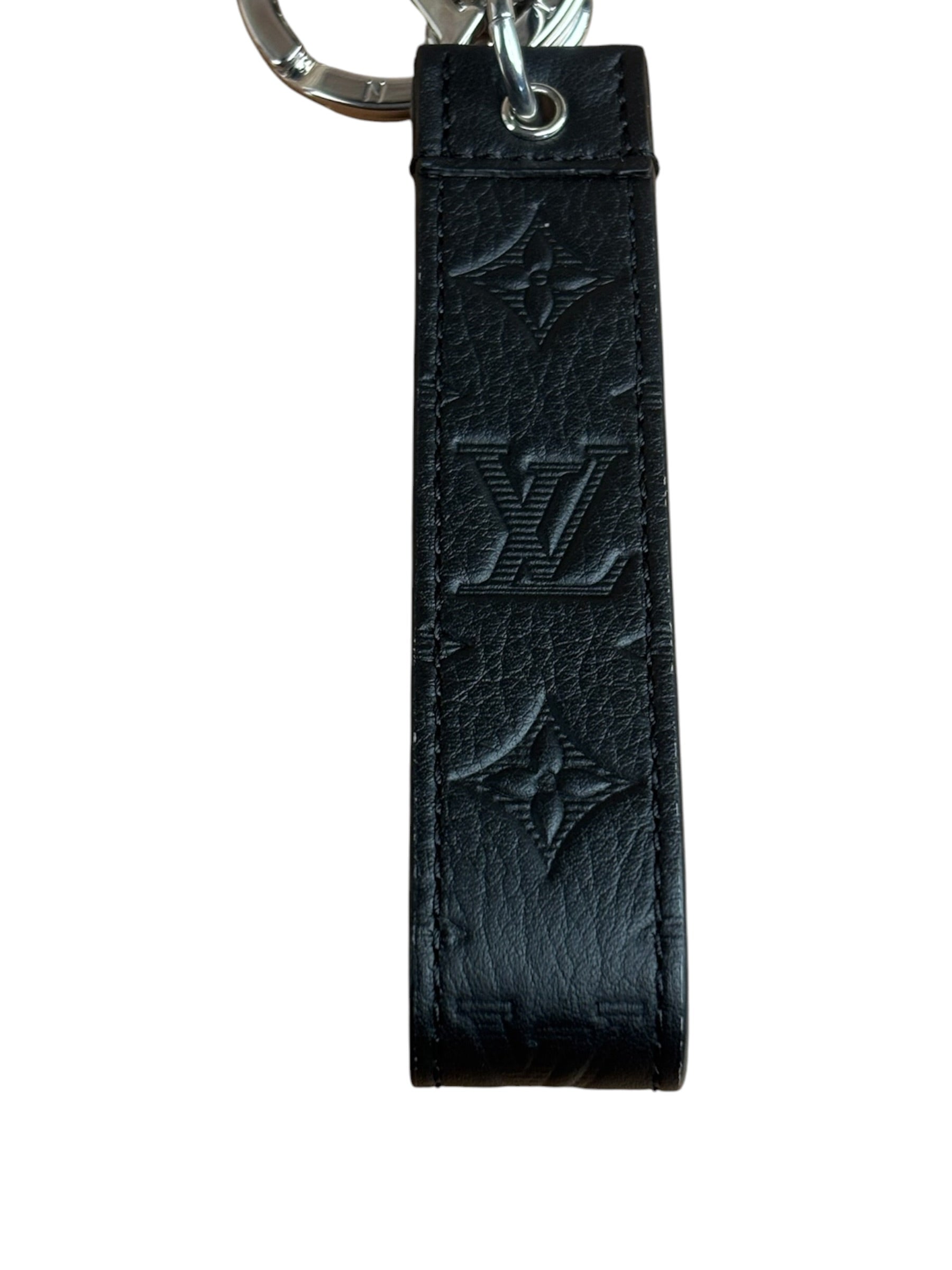Louis Vuitton Black Monogram Shadow Dragonne Key Holder