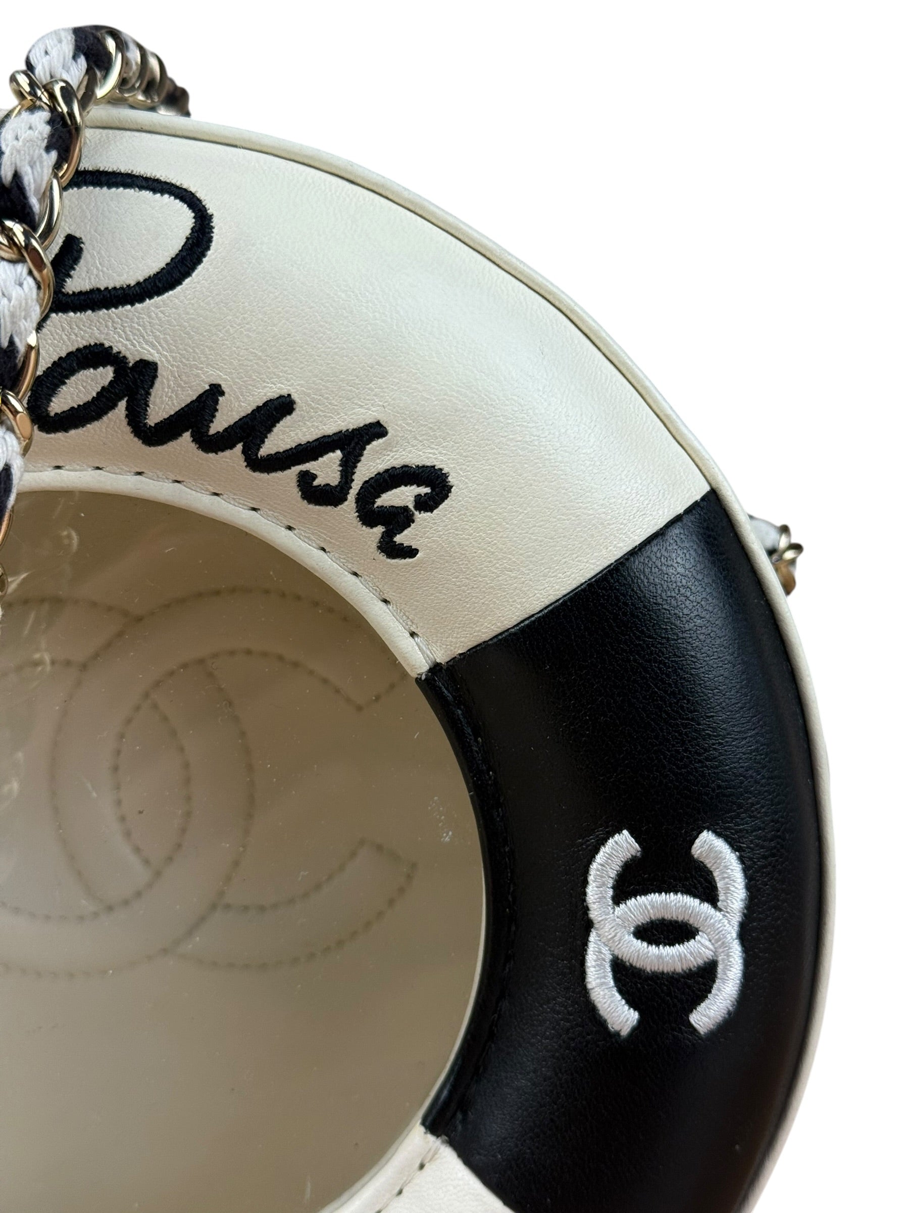 Chanel Limited Edition Lifesaver Round Crossbody Black 2017