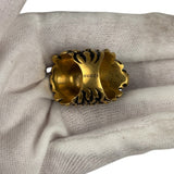Gucci Lion Head Blue Crystal Ring