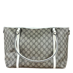 Gucci GG Joy Coated Canvas Tote Bag White/Beige