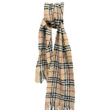 Burberry Check Alpaca Bouclé Wool Scarf