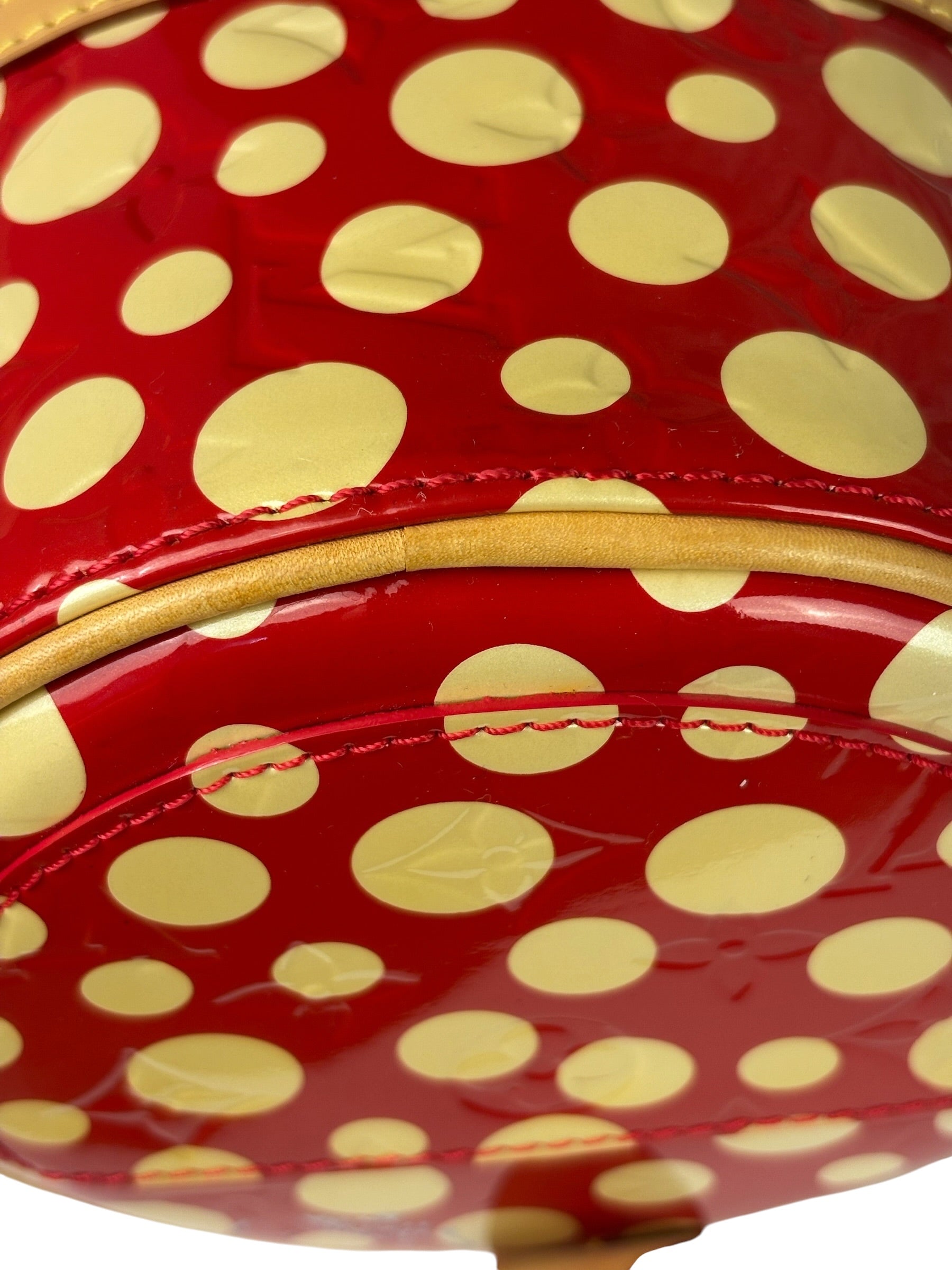 Louis Vuitton x Yayoi Kusama Red/Yellow Vernis Dot Infinity Papillon 30