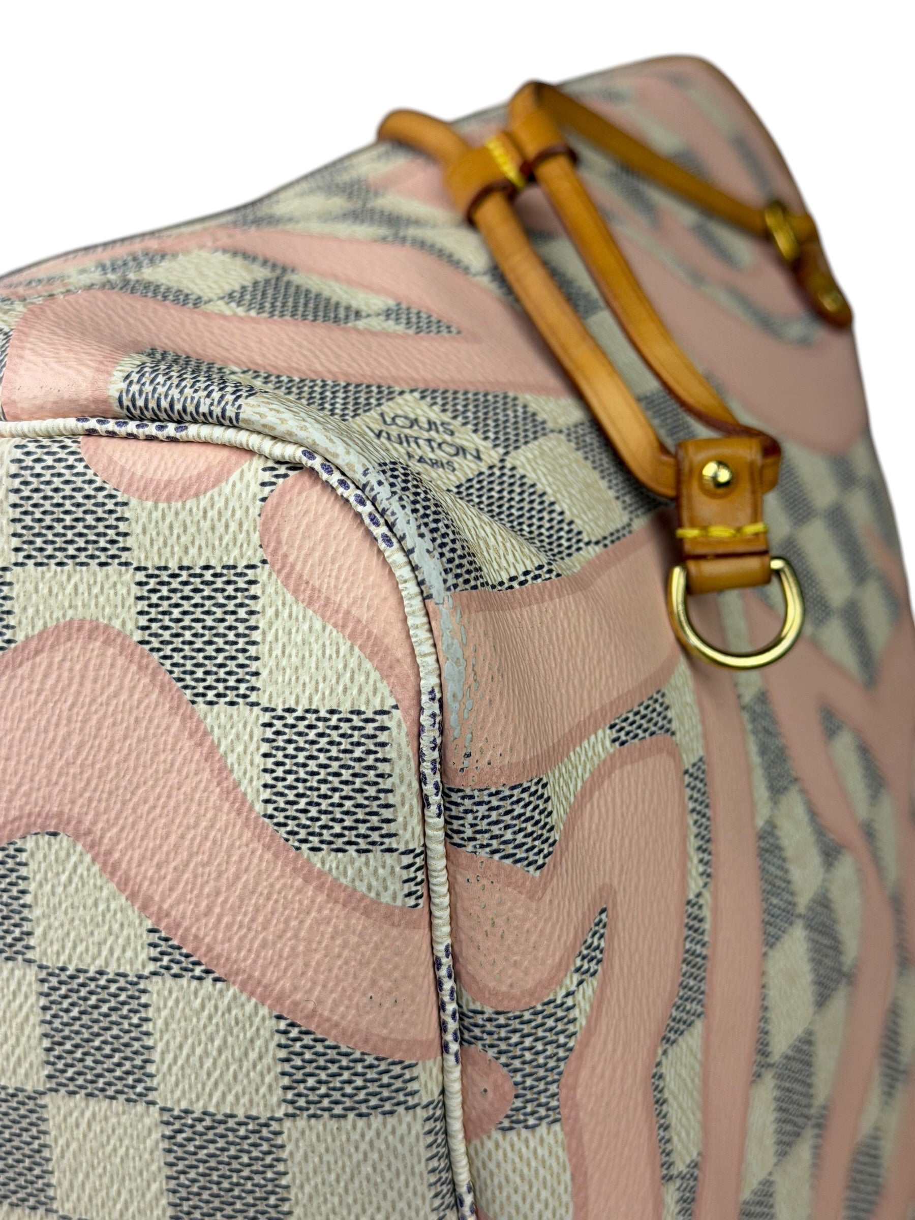 Louis Vuitton Limited Edition Pink Damier Azur Tahitienne Neverfull GM