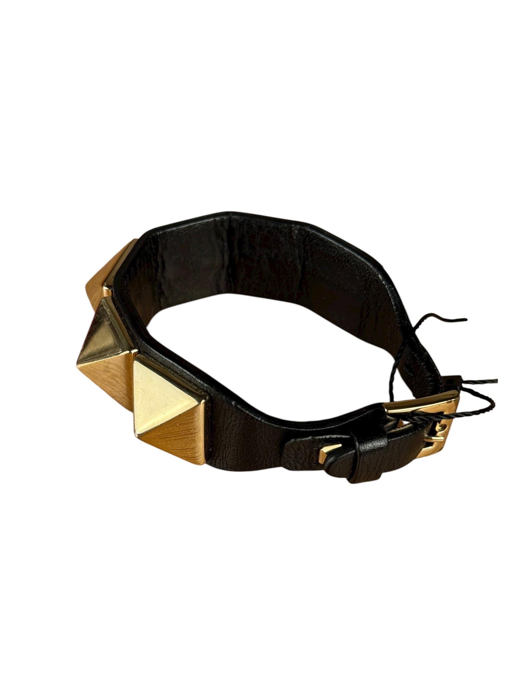 Valentino Stud Pyramid Leather Bracelet