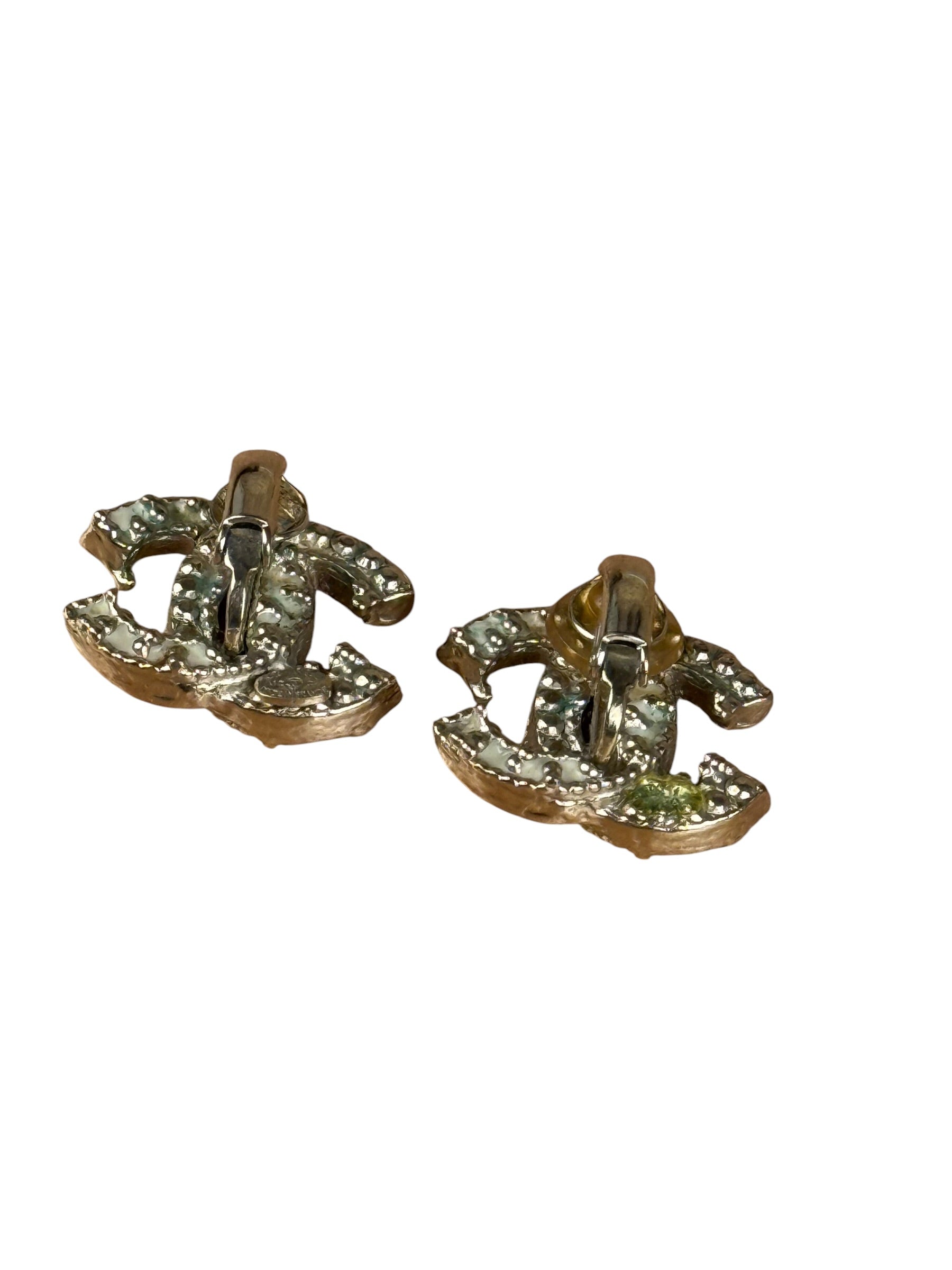 Chanel Vintage CC Logo Clip-On Earrings