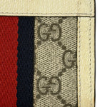 Gucci Beige Leather Trim Ophidia GG Supreme Card Case