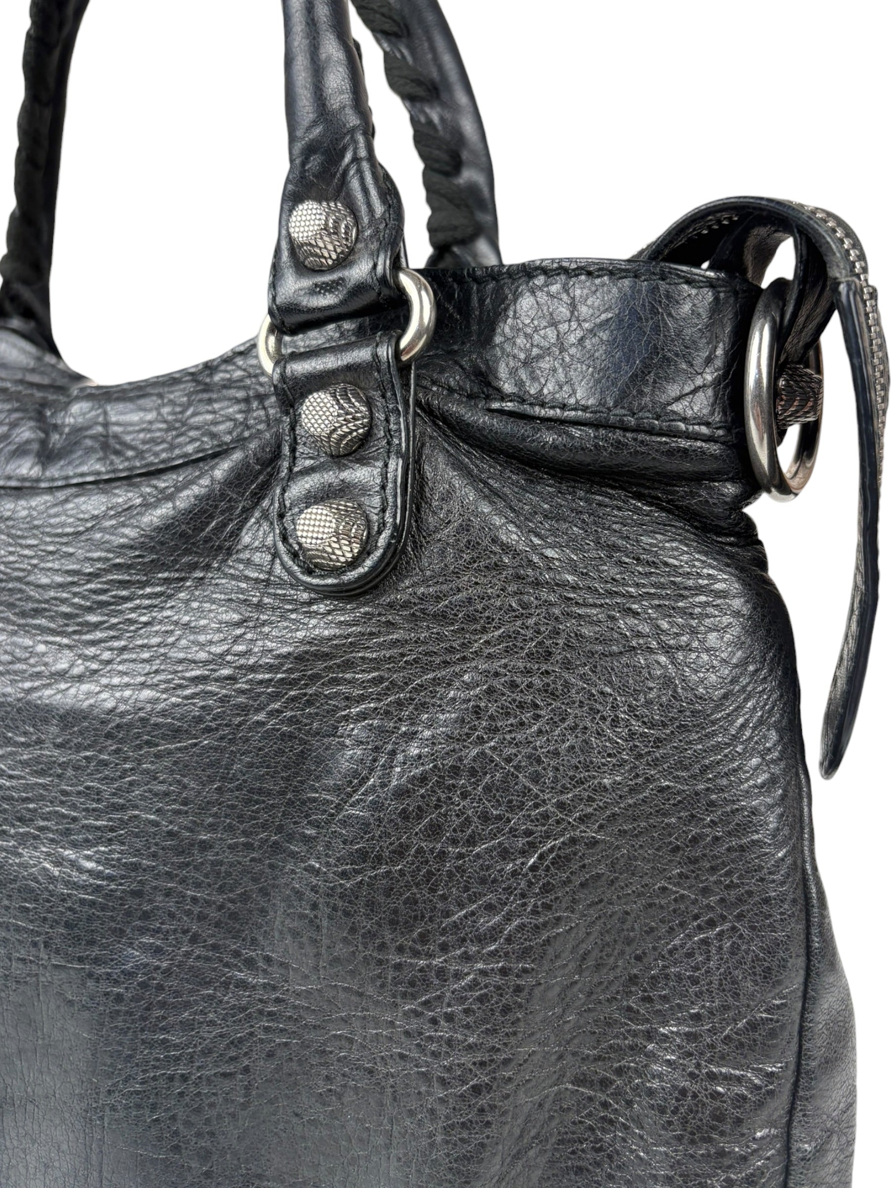 Balenciaga Black Classic Leather City Bag