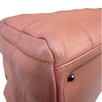 Chanel Pink Caviar Leather Chocolate Bar Bowler Bag 2003