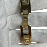 YSL Mother of Pearl Dial 40th Anniversary Gold Bangle