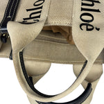 Chloe Grey/Black Leather Trim Tote