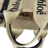 Chloe Grey/Black Leather Trim Tote