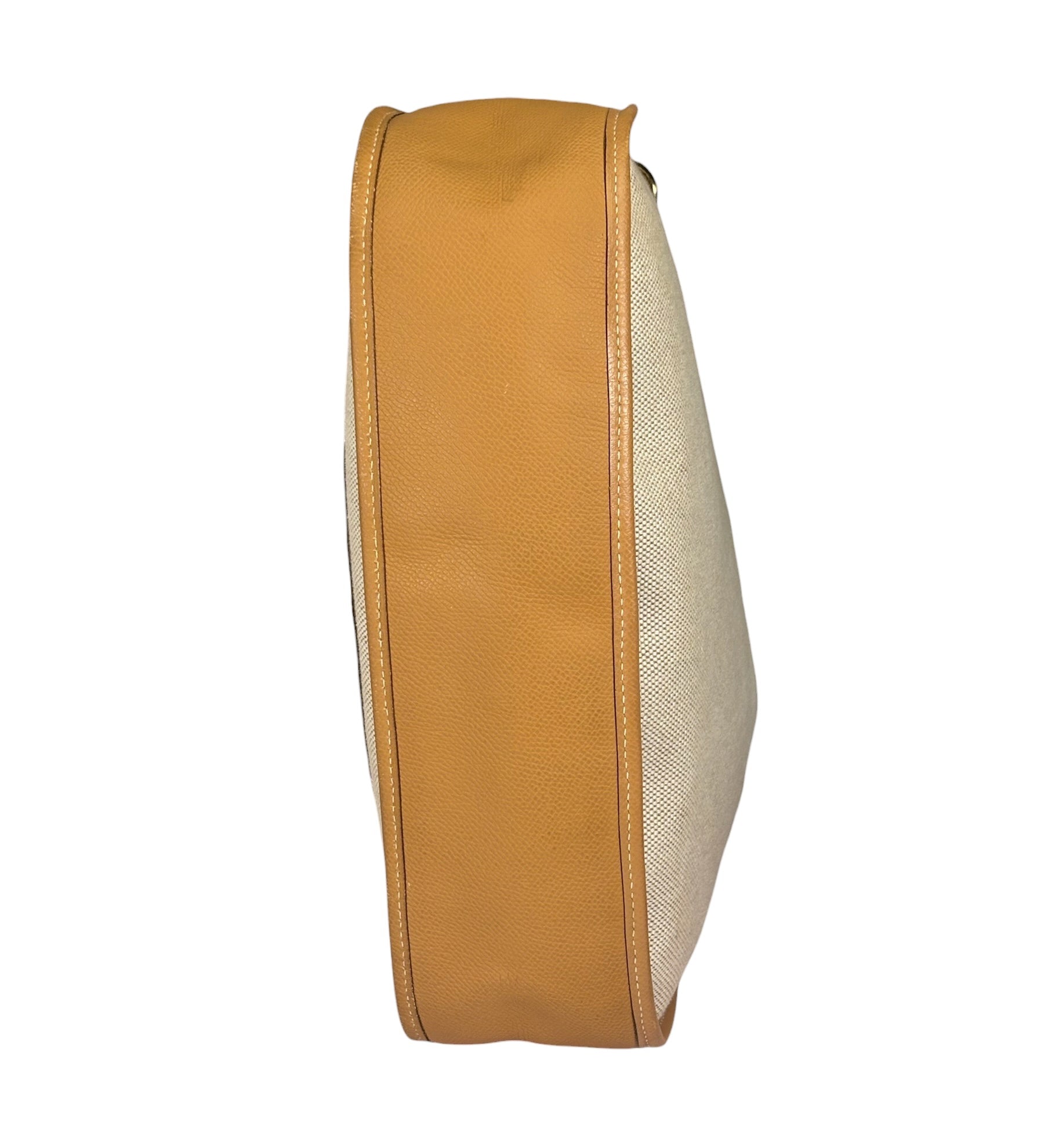 Hermes Brown Leather Trim Evelyne 2004