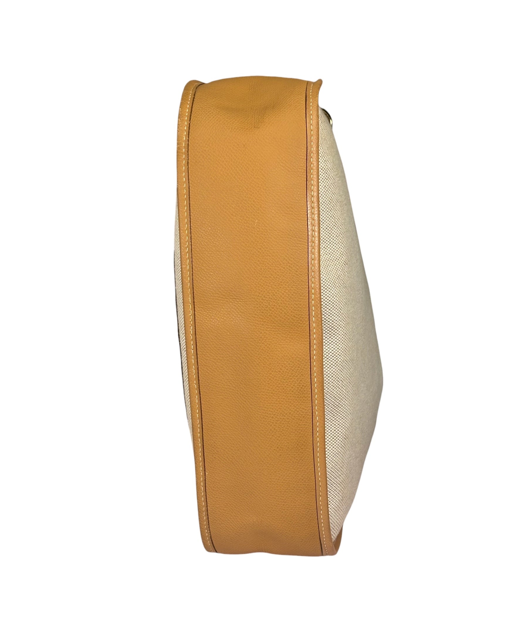 Hermes Brown Leather Trim Evelyne 2004