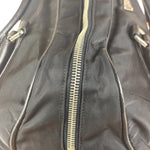 Prada Black Leather Tessuto Nylon Bowler Bag