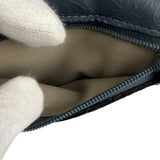 Loewe Muted Slate Blue Leather Monogram Debossed Anagram Wallet