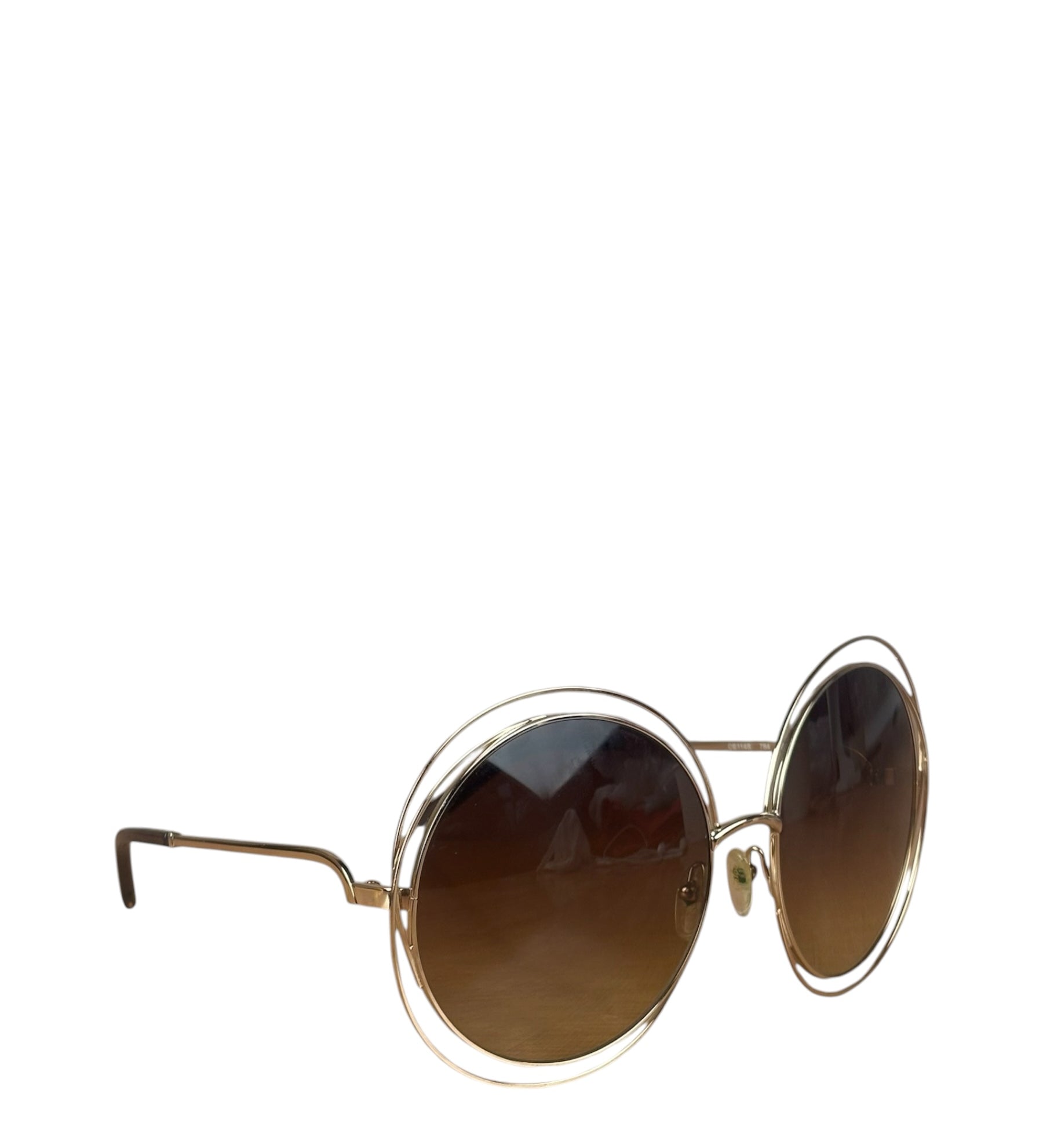 Chloe Carlina Oversized Round Sunglasses Rx