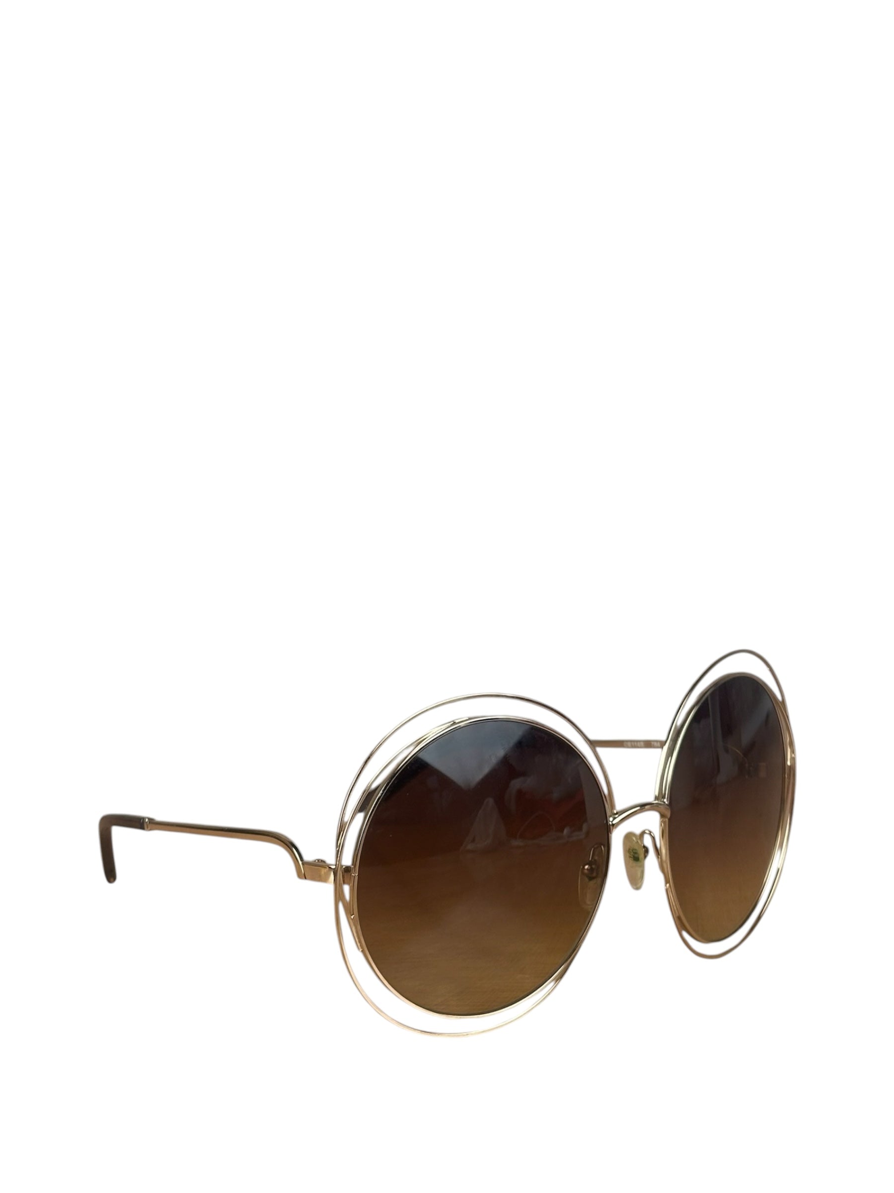 Chloe Carlina Oversized Round Sunglasses Rx
