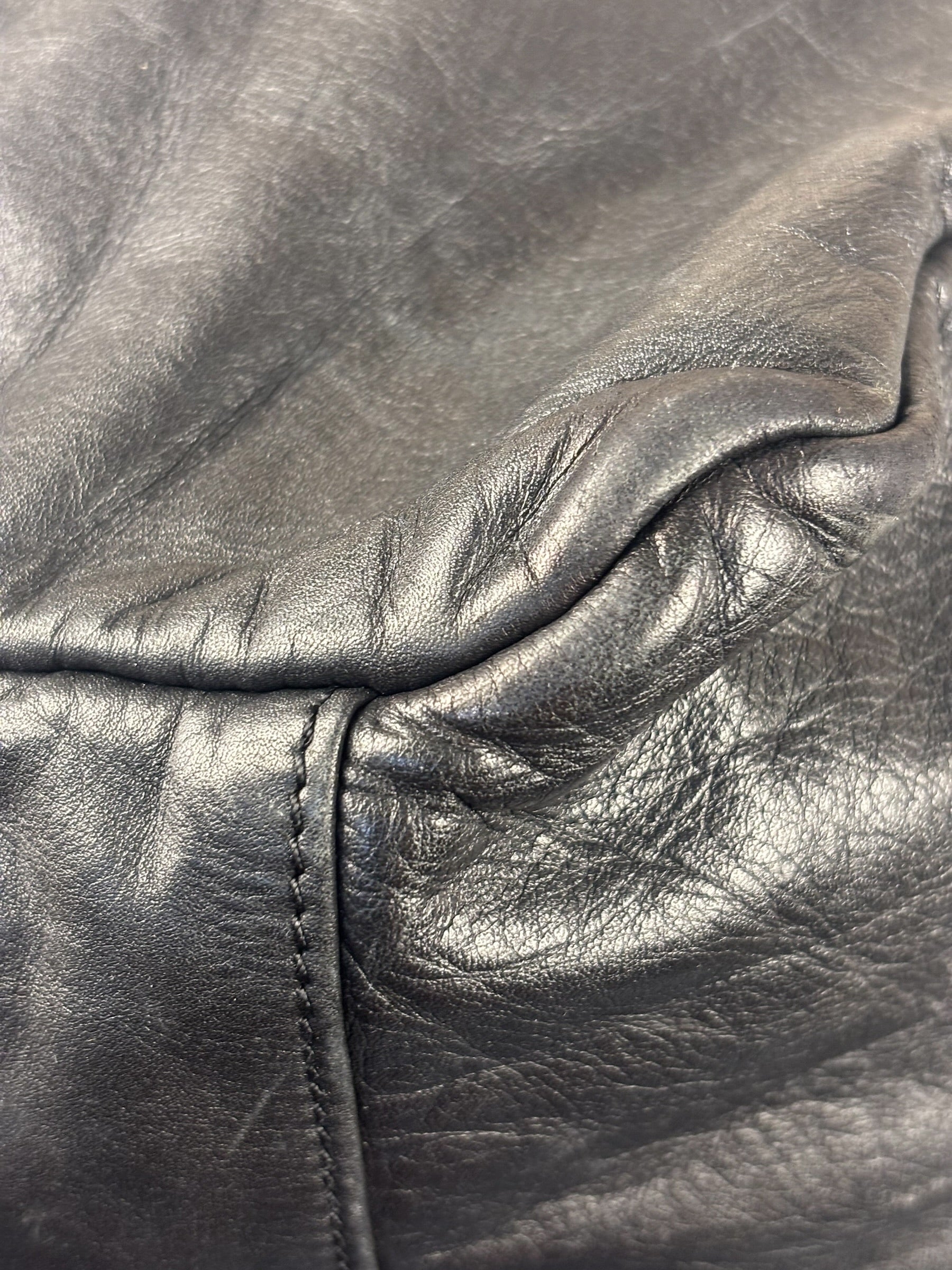 Loewe Vintage Black Calfskin Carryall Handbag