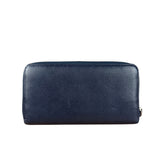 Chanel Navy Blue Long Zip Wallet