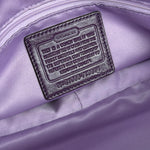 Coach Vintage Purple Leather Hobo Shoulder Bag